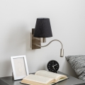 Brilagi - LED Paindlik seinalamp NUBILA 1xE27/25W/230V + LED/3W matt kroom/must