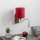 Brilagi - LED Paindlik seinalamp NUBILA 1xE27/25W/230V + LED/3W matt kroom/Pompeii punane