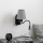 Brilagi - LED Paindlik seinalamp NUBILA 1xE27/25W/230V + LED/3W must/hall