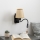 Brilagi - LED Paindlik seinalamp NUBILA 1xE27/25W/230V + LED/3W must/helepruun