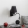 Brilagi - LED Paindlik seinalamp NUBILA 1xE27/25W/230V + LED/3W must