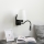 Brilagi - LED Paindlik seinalamp NUBILA 1xE27/25W/230V + LED/3W must/valge
