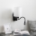 Brilagi - LED Paindlik seinalamp NUBILA 1xE27/25W/230V + LED/3W must/valge