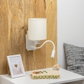 Brilagi - LED Paindlik seinalamp NUBILA 1xE27/25W/230V + LED/3W valge/kreemikas