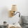 Brilagi - LED Paindlik seinalamp NUBILA WOOD 1xE27/25W/230V + LED/3W tamm/helepruun