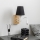 Brilagi - LED Paindlik seinalamp NUBILA WOOD 1xE27/25W/230V + LED/3W tamm/must