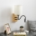 Brilagi - LED Paindlik seinalamp NUBILA WOOD 1xE27/25W/230V + LED/3W tamm/must/kreemikas