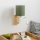 Brilagi - LED Paindlik seinalamp NUBILA WOOD 1xE27/25W/230V + LED/3W tamm/roheline