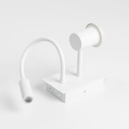 Brilagi - LED painduv seinavalgusti NUBILA 1xE27/25W/230V + LED/3W valge/helehall