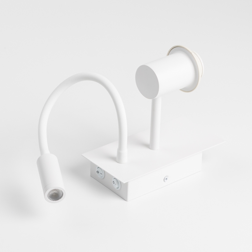 Brilagi - LED painduv seinavalgusti NUBILA 1xE27/25W/230V + LED/3W valge/kollane