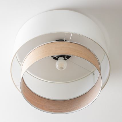 Brilagi - LED pealepandav lühter CERIA 1xE27/40W/230V läbimõõt 50 cm valge/beež