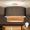 Brilagi - LED pealepaneeritav laelamp CERIA 1xE27/60W/230V läbimõõt 50 cm valge/must/beež