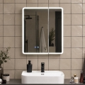 BRILAGI - LED-peegliga vannitoa kapp tagantvalgustusega NOTO DOUBLE 60x65 cm