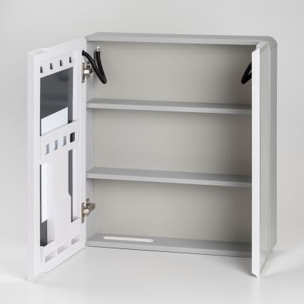 BRILAGI - LED-peegliga vannitoa kapp tagantvalgustusega NOTO DOUBLE 60x65 cm