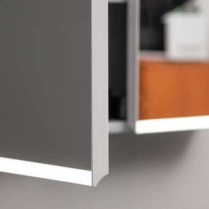 BRILAGI - LED-peegliga vannitoa kapp tagantvalgustusega NOTO DOUBLE 60x65 cm