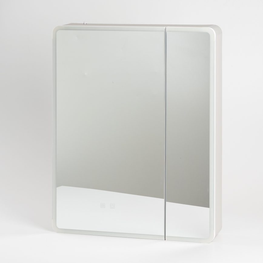 BRILAGI - LED-peegliga vannitoakapp taustvalgustusega BRONTE DOUBLE 60x75 cm