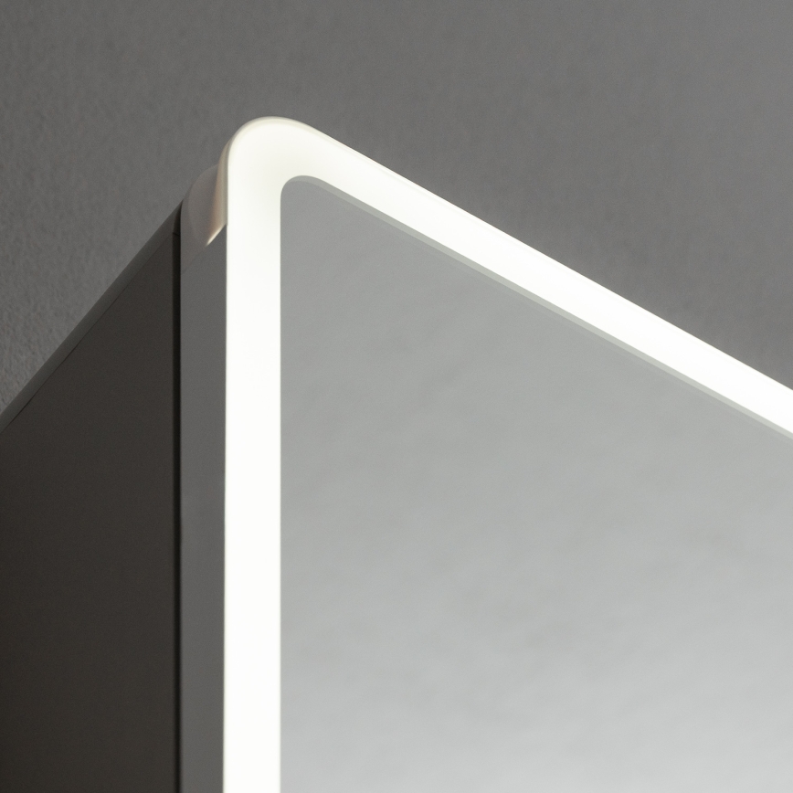 BRILAGI - LED-peegliga vannitoakapp taustvalgustusega BRONTE DOUBLE 60x75 cm