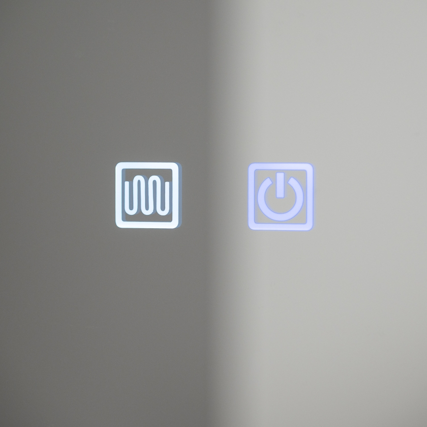 BRILAGI - LED-peegliga vannitoakapp taustvalgustusega BRONTE DOUBLE 60x75 cm