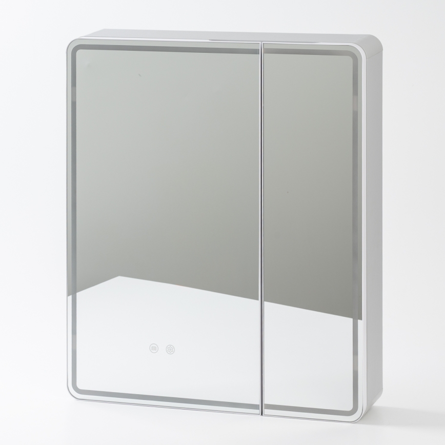 BRILAGI - LED-peegliga vannitoakapp taustvalgustusega NOTO DOUBLE 60x70 cm