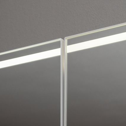 BRILAGI - LED-peegliga vannitoakapp taustvalgustusega NOTO DOUBLE 60x70 cm