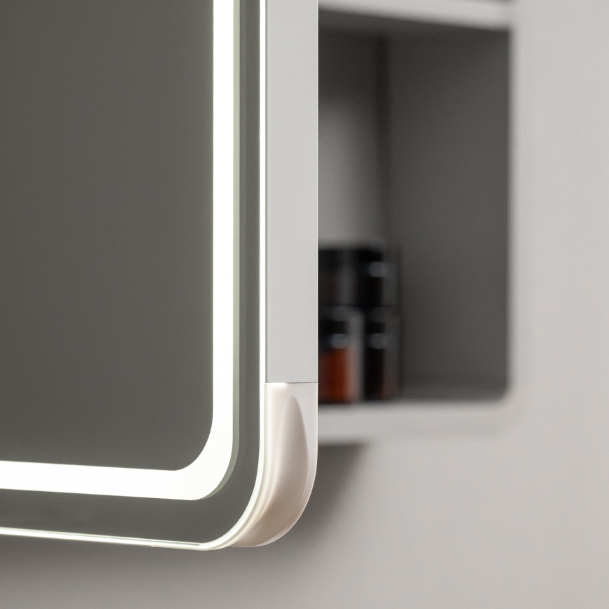BRILAGI - LED-peegliga vannitoakapp taustvalgustusega NOTO DOUBLE 60x70 cm