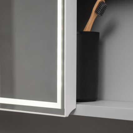 BRILAGI - LED peegliga vannitoakapp taustvalgustusega NOTO SINGLE 60x65 cm
