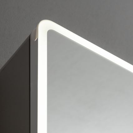 BRILAGI - LED-peegliga vannitoakapp taustvalgustusega NOTO SINGLE 77x65 cm