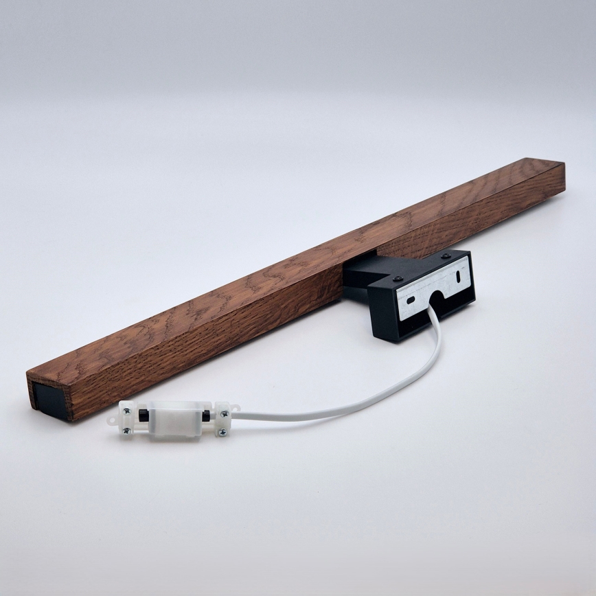 Brilagi - LED Peeglivalgustus vannituppa WOODY MIRROR LED/12W/230V 60 cm IP44 tamm kirss/must
