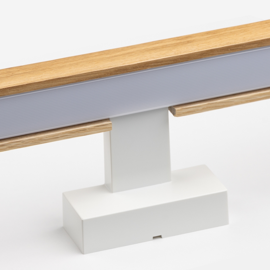 Brilagi - LED Peeglivalgustus vannituppa WOODY MIRROR LED/12W/230V 60 cm IP44 tamm/valge