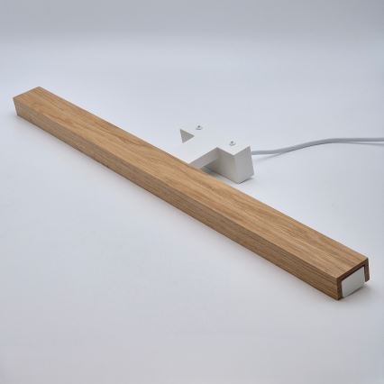 Brilagi - LED Peeglivalgustus vannituppa WOODY MIRROR LED/12W/230V 60 cm IP44 tamm/valge