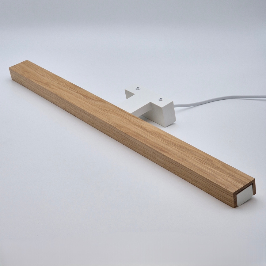 Brilagi - LED Peeglivalgustus vannituppa WOODY MIRROR LED/12W/230V 60 cm IP44 tamm/valge