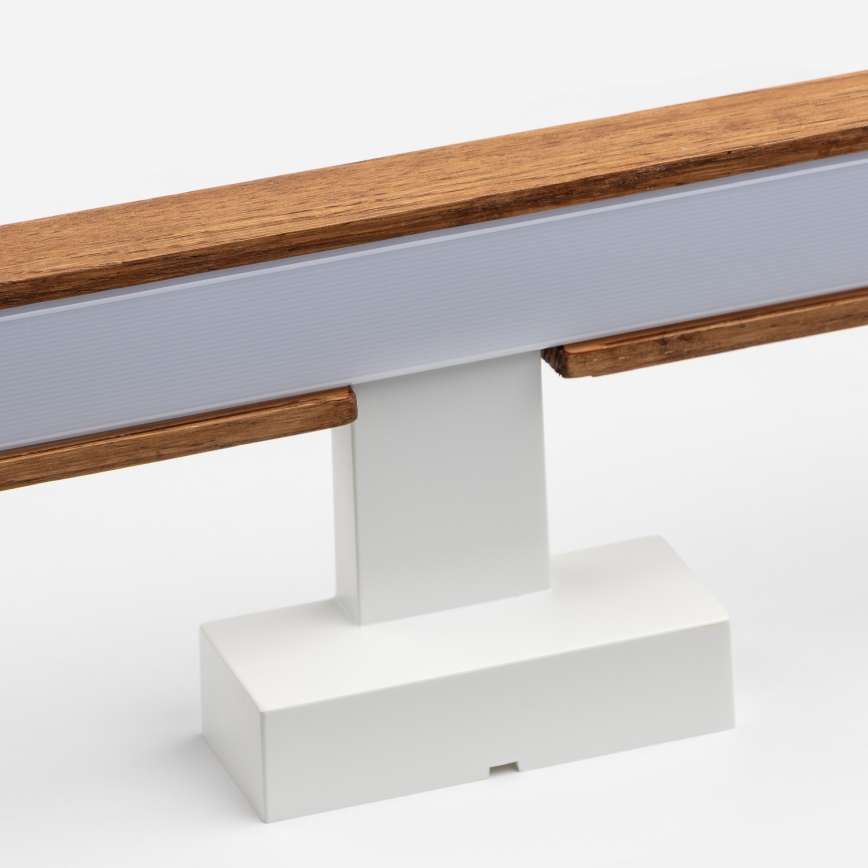 Brilagi - LED Peeglivalgustus vannituppa WOODY MIRROR LED/12W/230V 60 cm IP44 tamm kirss/valge