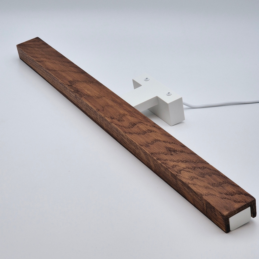 Brilagi - LED Peeglivalgustus vannituppa WOODY MIRROR LED/12W/230V 60 cm IP44 tamm kirss/valge