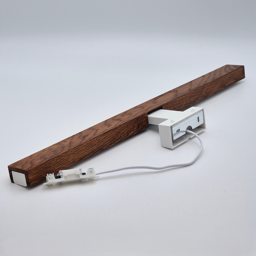 Brilagi - LED Peeglivalgustus vannituppa WOODY MIRROR LED/12W/230V 60 cm IP44 tamm kirss/valge