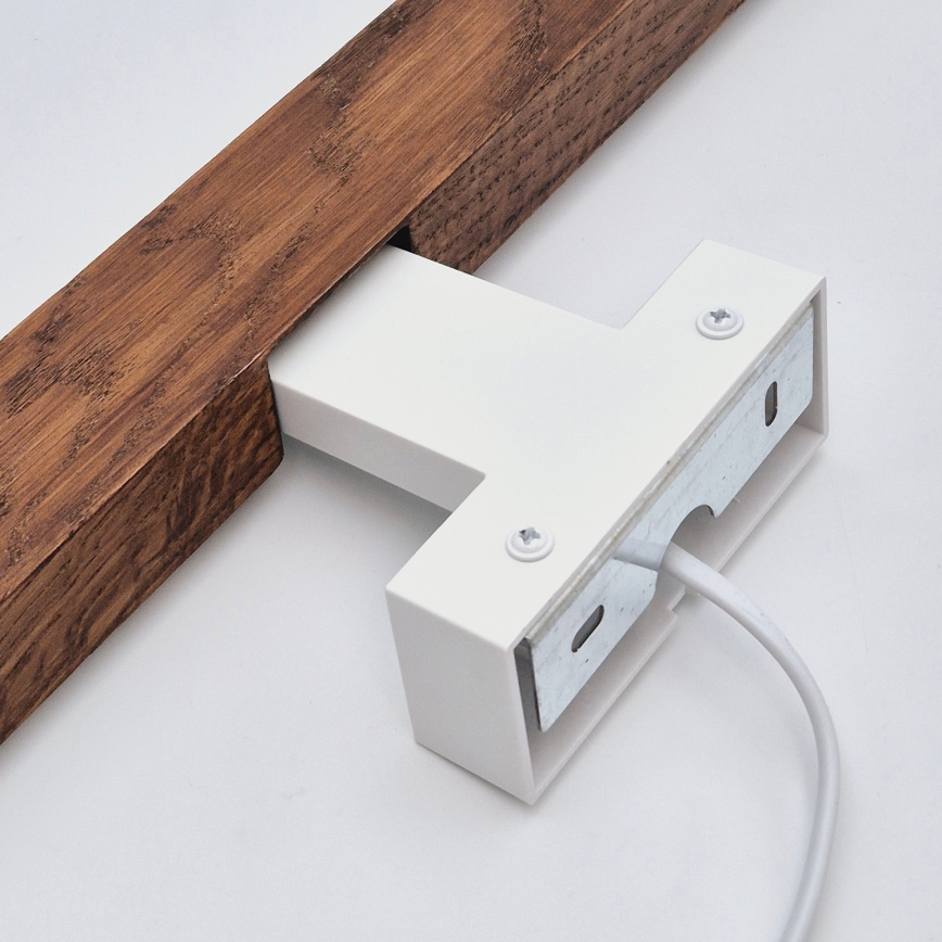 Brilagi - LED Peeglivalgustus vannituppa WOODY MIRROR LED/12W/230V 60 cm IP44 tamm kirss/valge