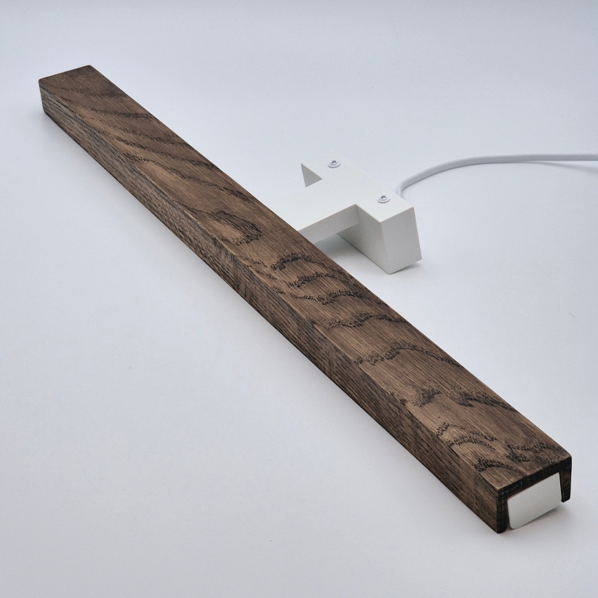 Brilagi - LED Peeglivalgustus vannituppa WOODY MIRROR LED/12W/230V 60 cm IP44 tamm pähkel/valge
