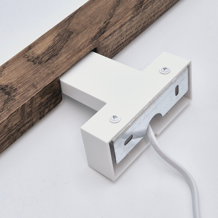 Brilagi - LED Peeglivalgustus vannituppa WOODY MIRROR LED/12W/230V 60 cm IP44 tamm pähkel/valge