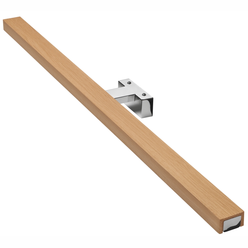 Brilagi - LED Peeglivalgustus vannituppa WOODY MIRROR LED/15W/230V 90 cm IP44 tamm/läikiv kroom