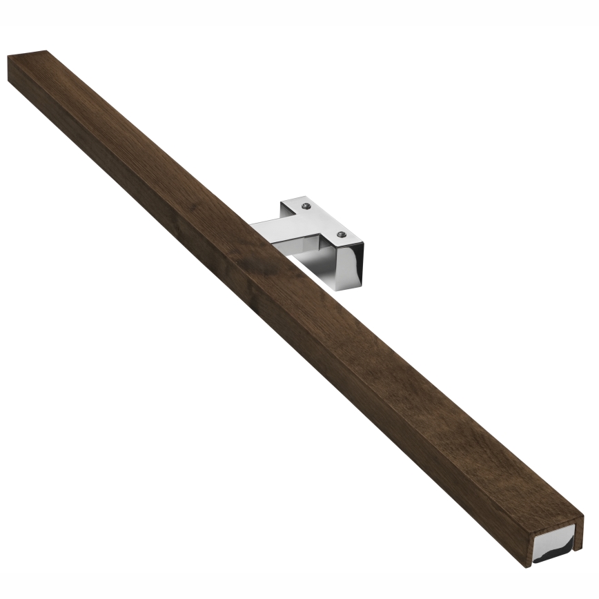 Brilagi - LED Peeglivalgustus vannituppa WOODY MIRROR LED/15W/230V 90 cm IP44 tamm pähkel/läikiv kroom