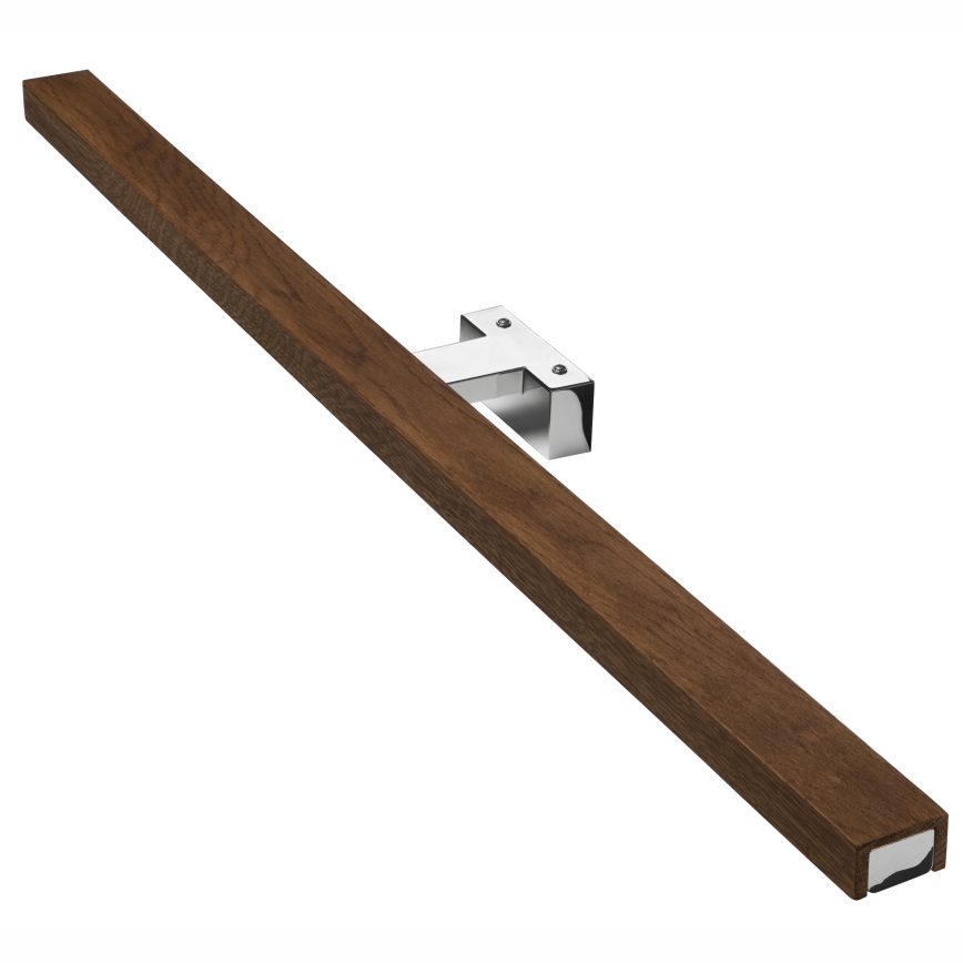 Brilagi - LED Peeglivalgustus vannituppa WOODY MIRROR LED/15W/230V 90 cm IP44 tamm kirss/läikiv kroom