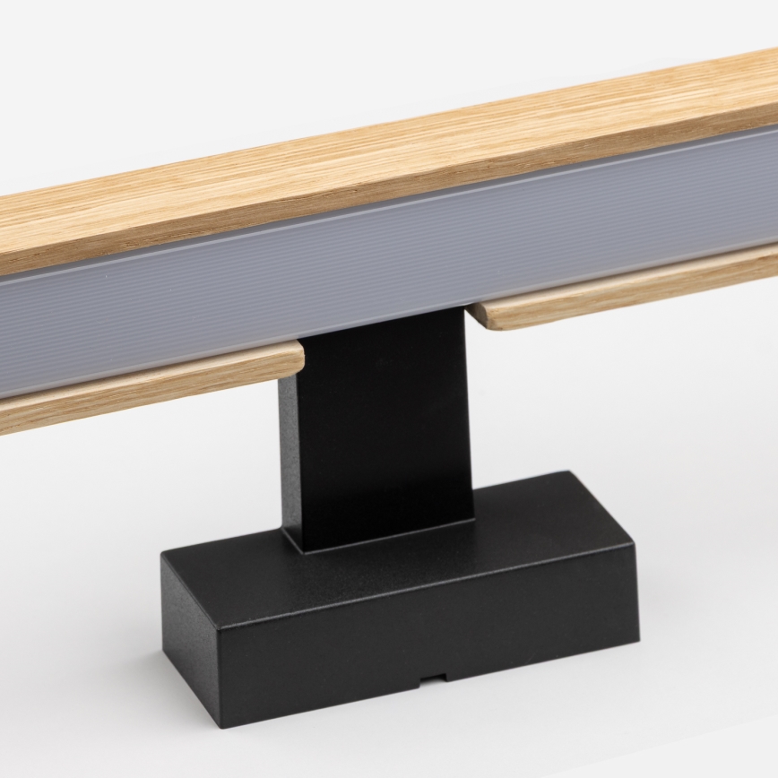 Brilagi - LED Peeglivalgustus vannituppa WOODY MIRROR LED/15W/230V 90 cm IP44 tamm/must