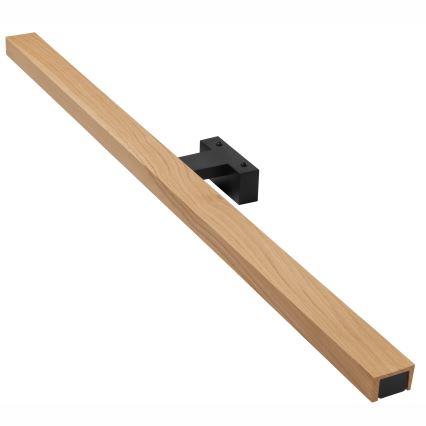 Brilagi - LED Peeglivalgustus vannituppa WOODY MIRROR LED/15W/230V 90 cm IP44 tamm/must