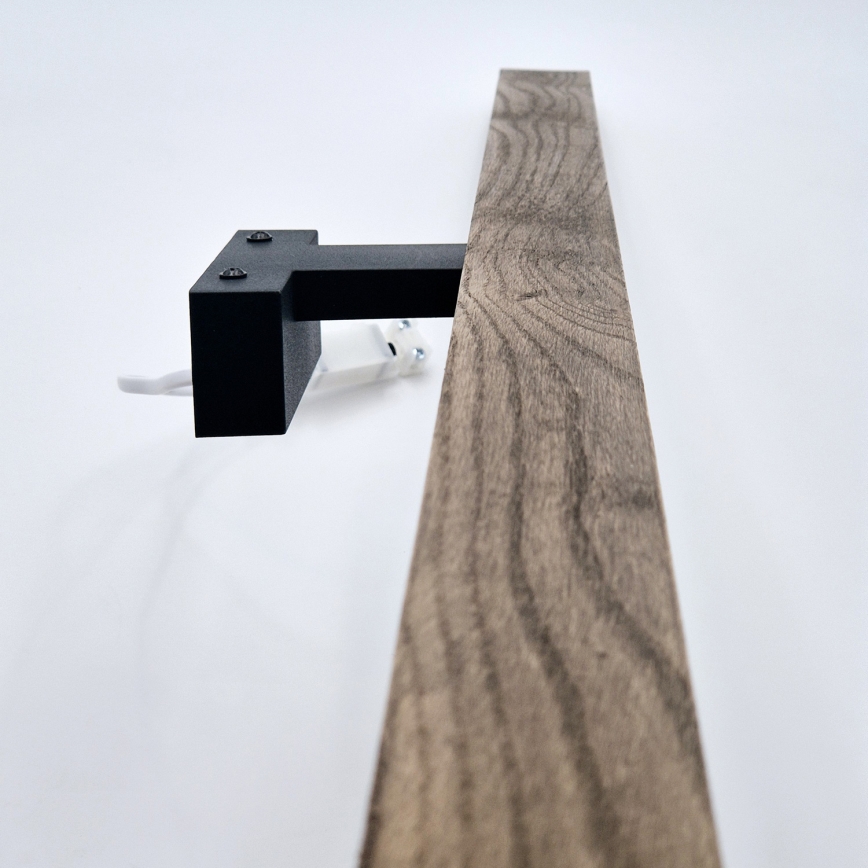 Brilagi - LED Peeglivalgustus vannituppa WOODY MIRROR LED/15W/230V 90 cm IP44 tamm pähkel/must