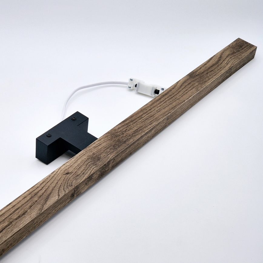 Brilagi - LED Peeglivalgustus vannituppa WOODY MIRROR LED/15W/230V 90 cm IP44 tamm pähkel/must