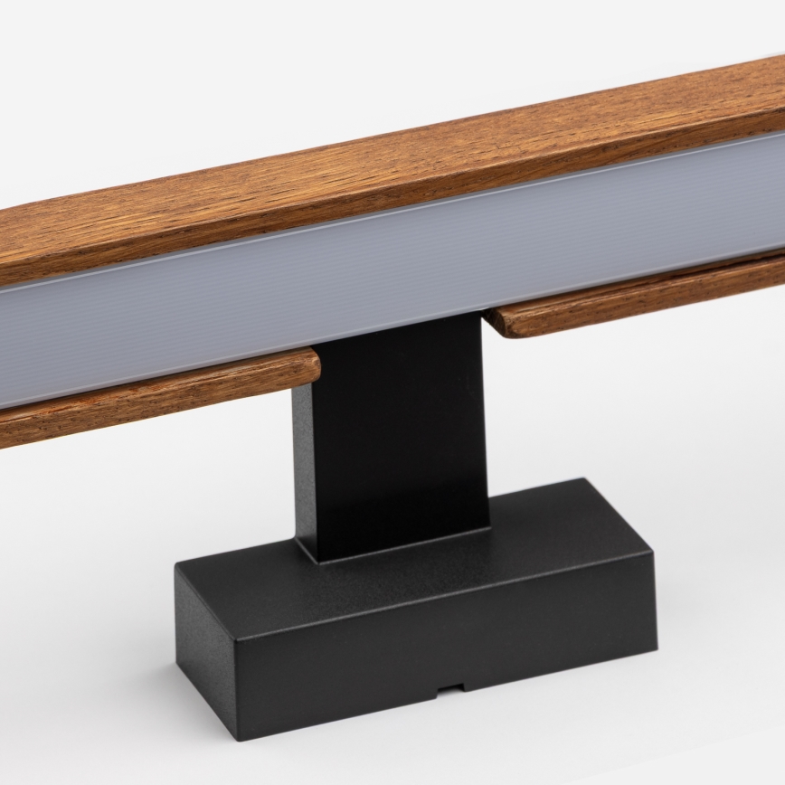 Brilagi - LED Peeglivalgustus vannituppa WOODY MIRROR LED/15W/230V 90 cm IP44 tamm kirss/must