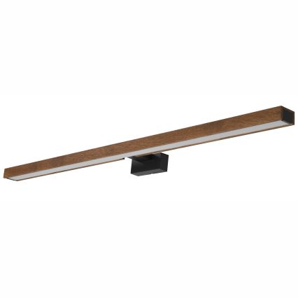 Brilagi - LED Peeglivalgustus vannituppa WOODY MIRROR LED/15W/230V 90 cm IP44 tamm kirss/must