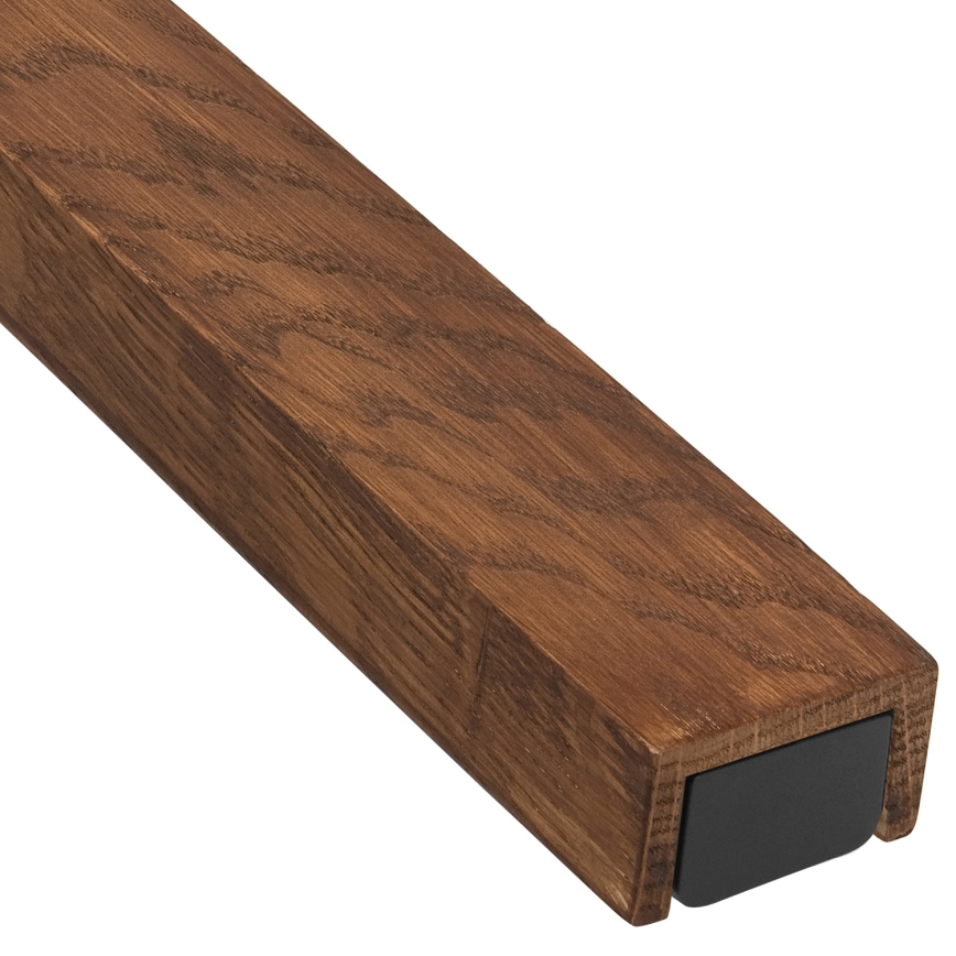 Brilagi - LED Peeglivalgustus vannituppa WOODY MIRROR LED/15W/230V 90 cm IP44 tamm kirss/must