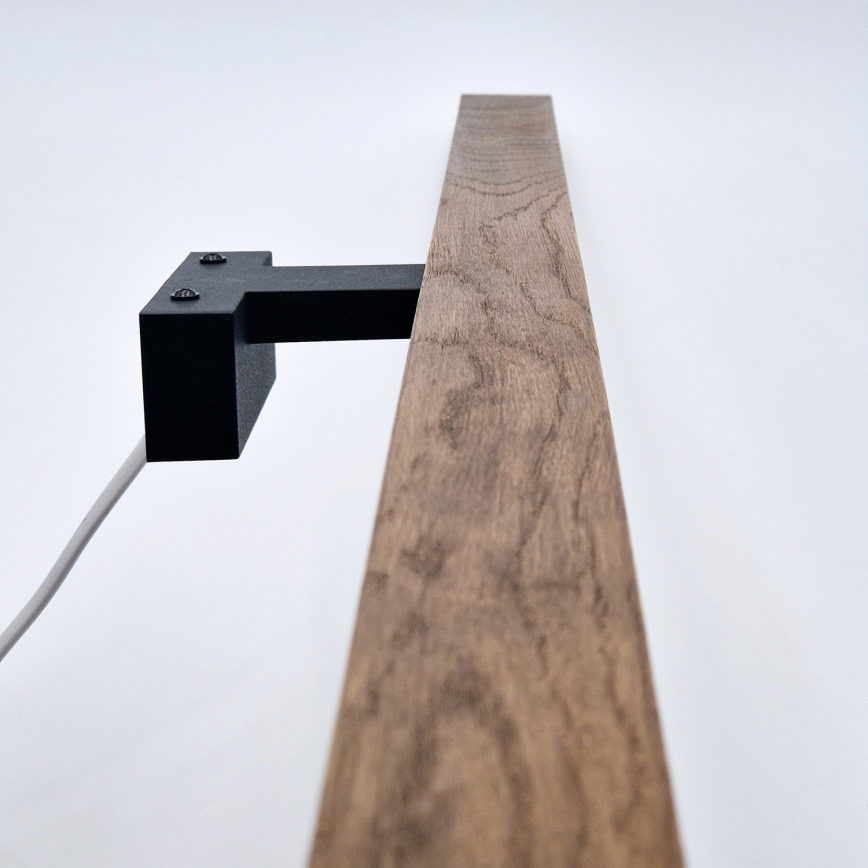 Brilagi - LED Peeglivalgustus vannituppa WOODY MIRROR LED/15W/230V 90 cm IP44 tamm kirss/must