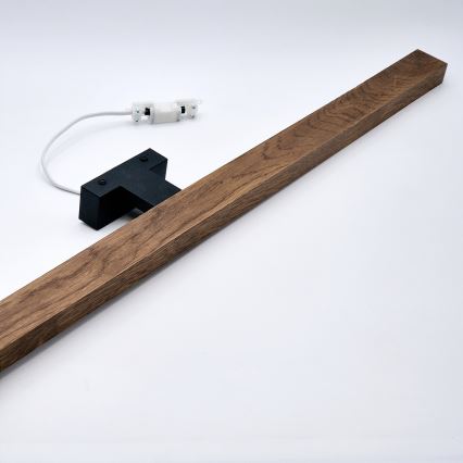 Brilagi - LED Peeglivalgustus vannituppa WOODY MIRROR LED/15W/230V 90 cm IP44 tamm kirss/must