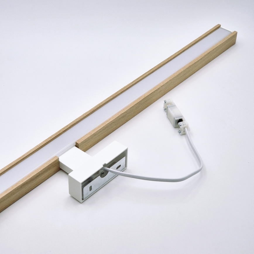 Brilagi - LED Peeglivalgustus vannituppa WOODY MIRROR LED/15W/230V 90 cm IP44 tamm/valge